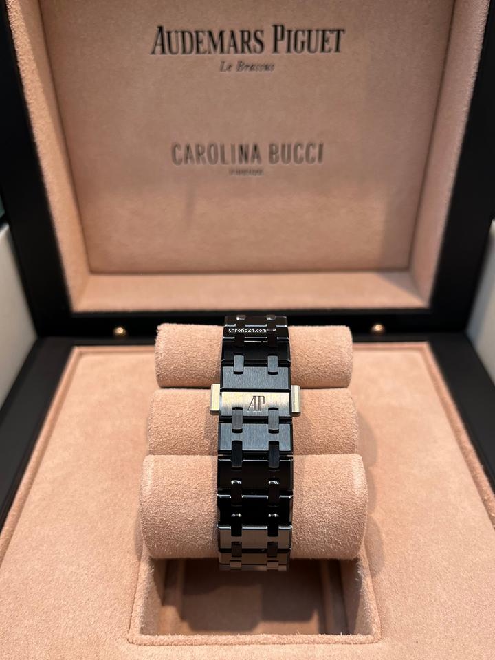 Audemars Piguet Black Ceramic Rainbow Dial Limited Edition Carolina Bucci 34mm 77350CE.OO.1266CE.02.A