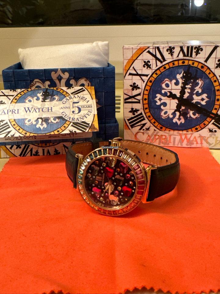 Capri watch 5475 rainbow Capri Watch Rainbow Swarovski Full set like new