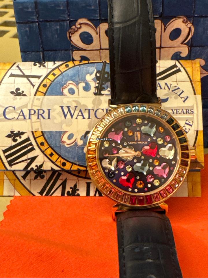 Capri watch 5475 rainbow Capri Watch Rainbow Swarovski Full set like new