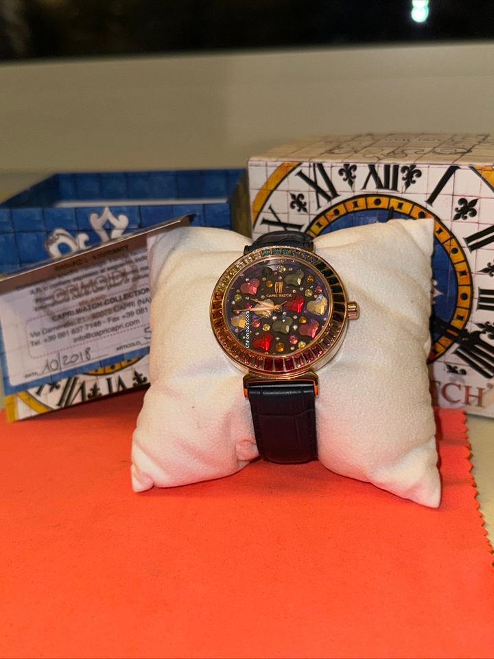 Capri watch 5475 rainbow Capri Watch Rainbow Swarovski Full set like new