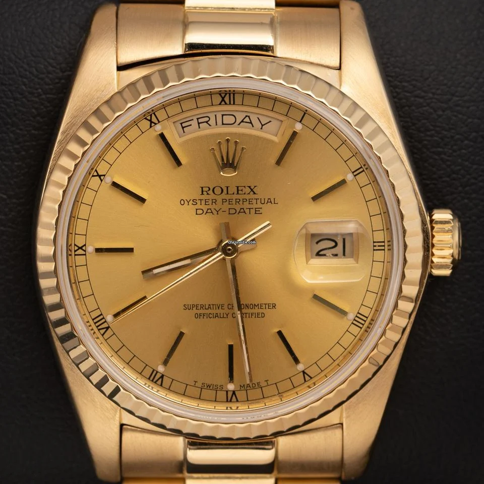 Rolex Day-Date 36 18238 18K Yellow Gold Presidential Day-Date
