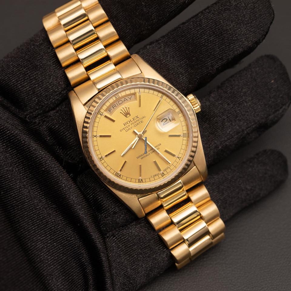 Rolex Day-Date 36 18238 18K Yellow Gold Presidential Day-Date