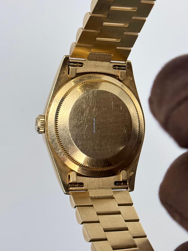Rolex 1988 Rolex Day-Date Champagne Index 36mm Yellow Gold 18238