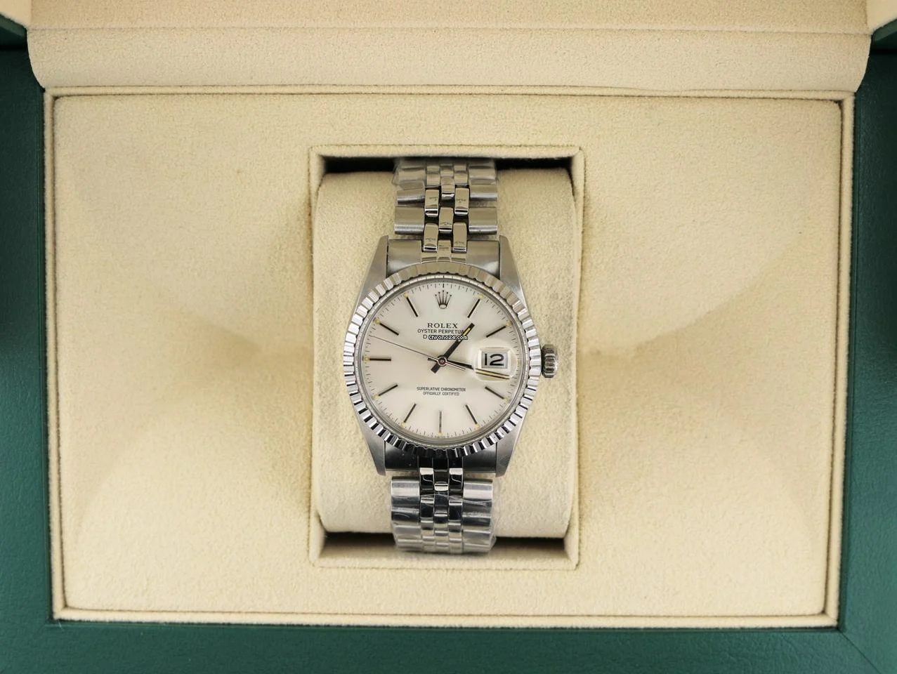 Rolex 1982 Datejust 16030 Grey Dial SS Jubilee Oval Link No Papers 36mm