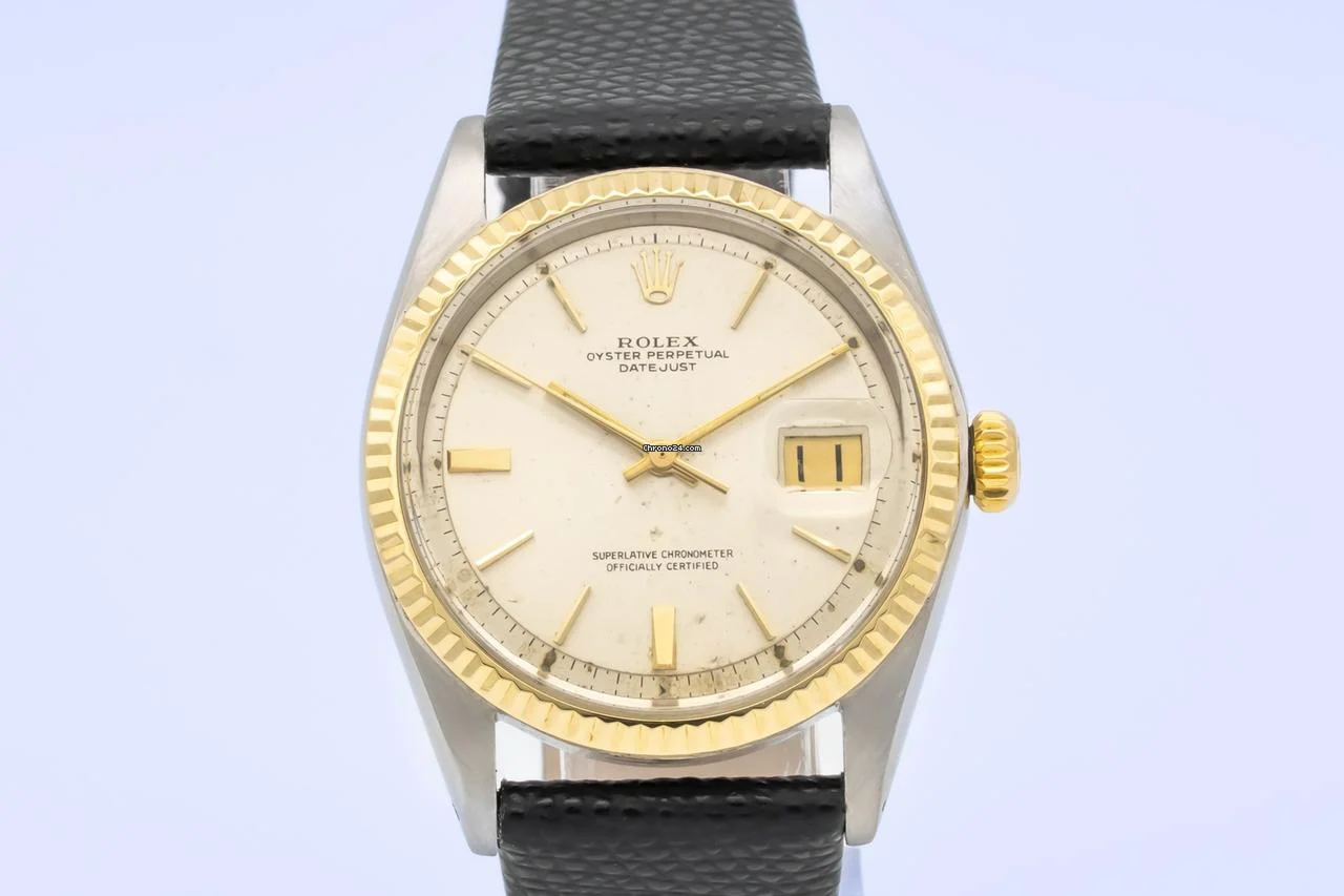 Rolex Datejust 36 1601 Two Tone 18k Gold Automatic 36mm