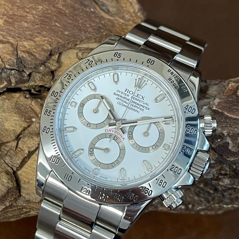 Rolex - Daytona Stahl wei? - Ref. 116520 - Box/Servicepapiere