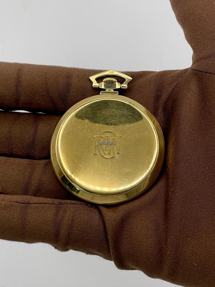 Patek Philippe 1928 Pocket Watch Tiffany Stamped with Archive Papers 44.5mm 18kt Yellow Gold N/A