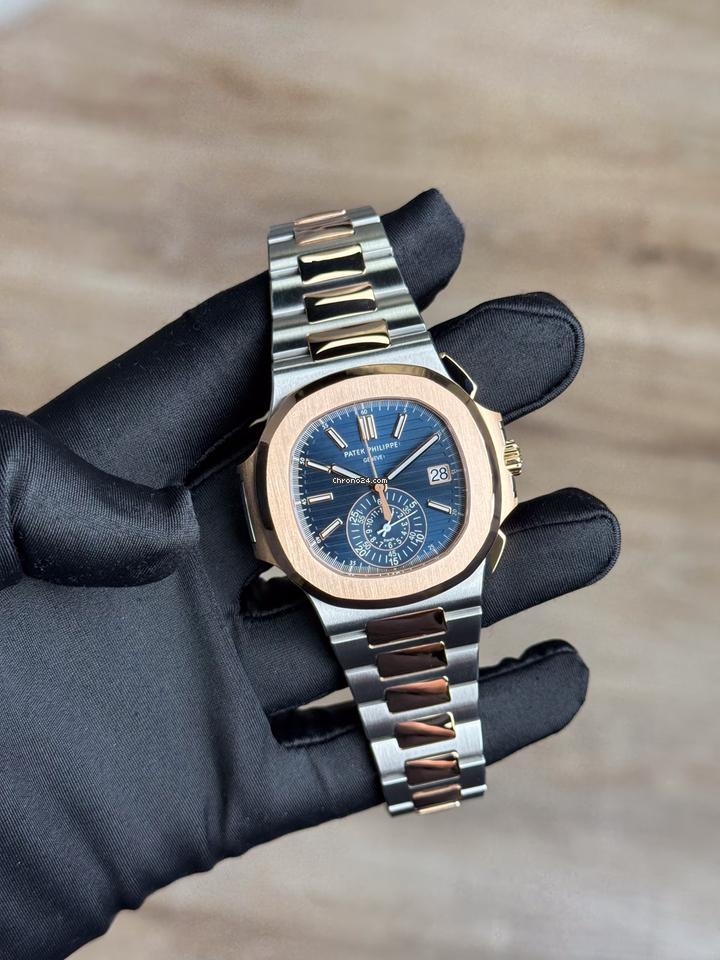 Patek Philippe Nautilus 2020 Full Set 5980/1AR Nautilus Chronograph Blue