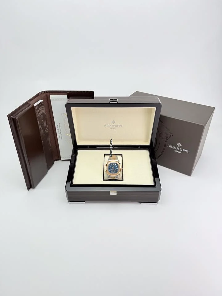 Patek Philippe Nautilus 2020 Full Set 5980/1AR Nautilus Chronograph Blue