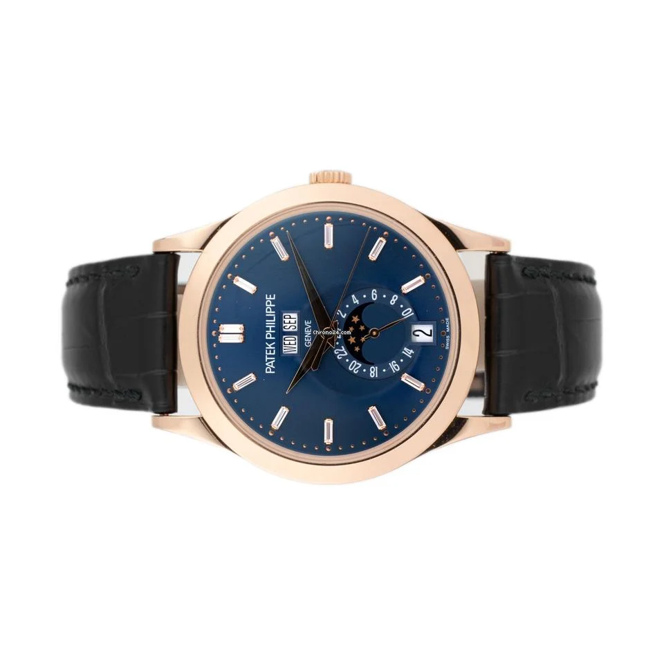 Patek Philippe Complications Annual Calendar Rose Gold Blue Dial 38.5mm 5396R-015 Full Set