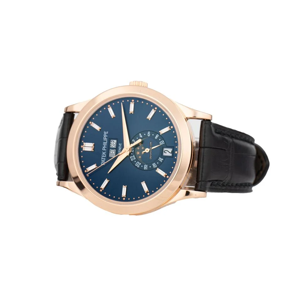 Patek Philippe Complications Annual Calendar Rose Gold Blue Dial 38.5mm 5396R-015 Full Set