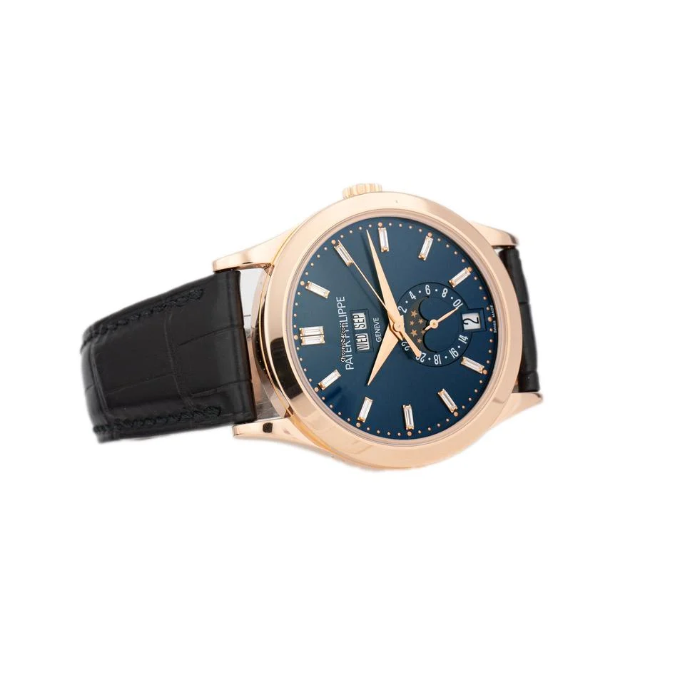 Patek Philippe Complications Annual Calendar Rose Gold Blue Dial 38.5mm 5396R-015 Full Set