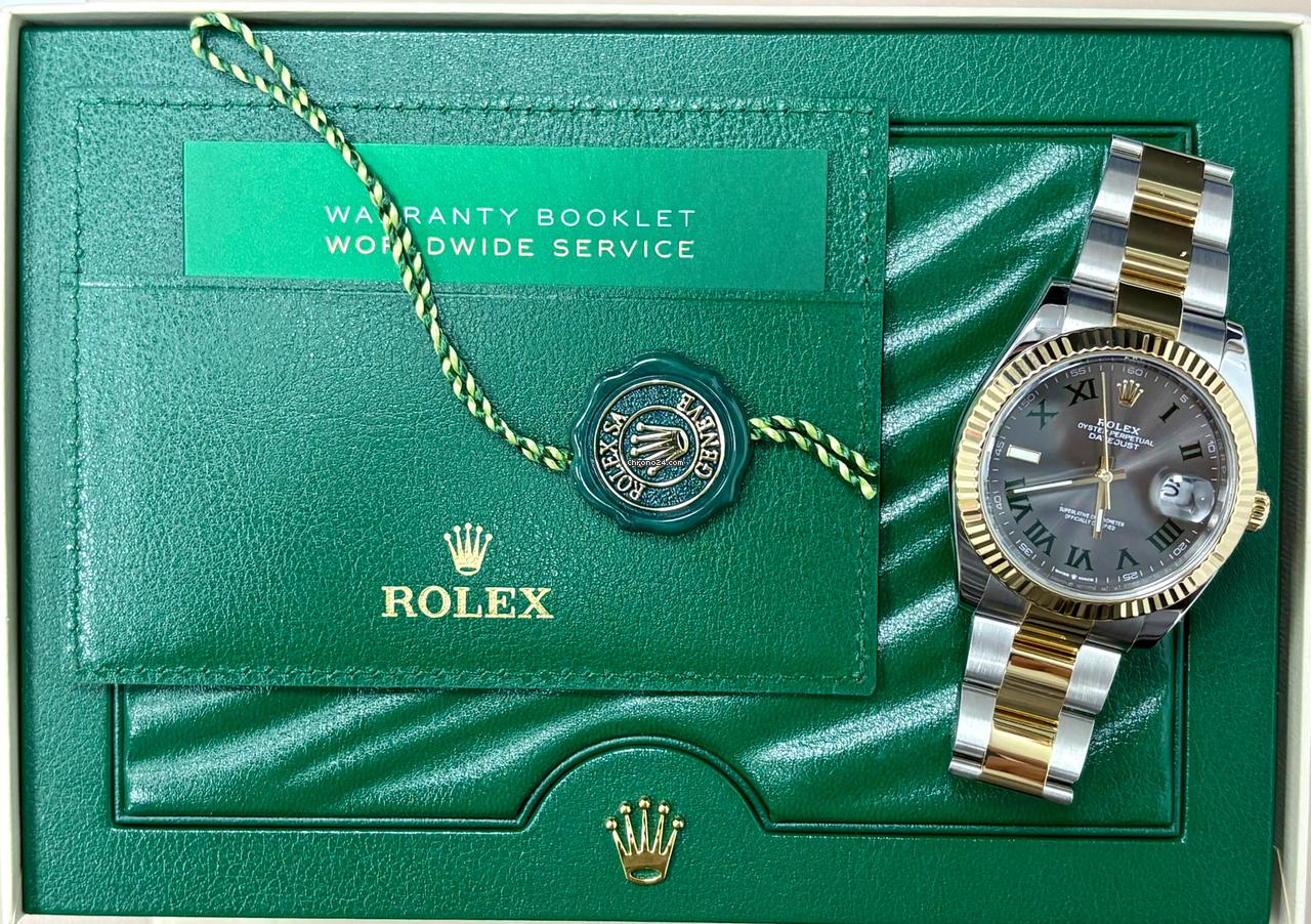 Rolex Datejust 41 126333 41MM Wimbledon Dial Two Tone + Box