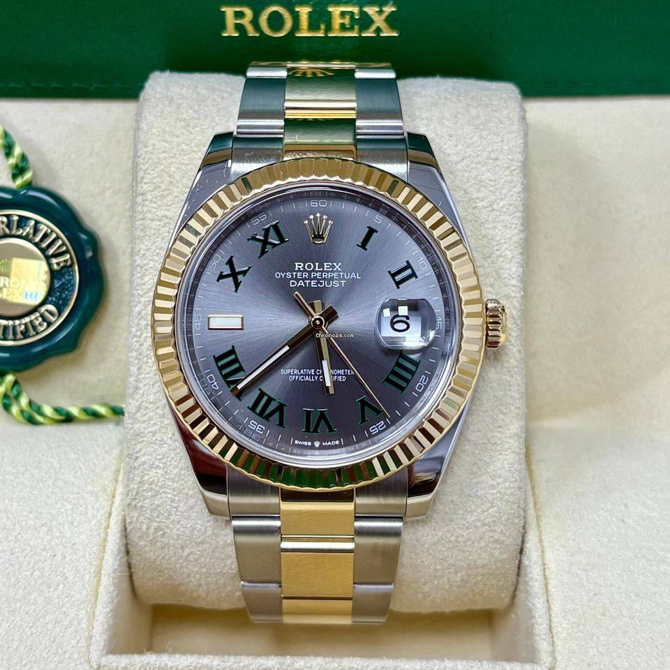 Rolex Datejust 41 126333 41MM Wimbledon Dial Two Tone + Box
