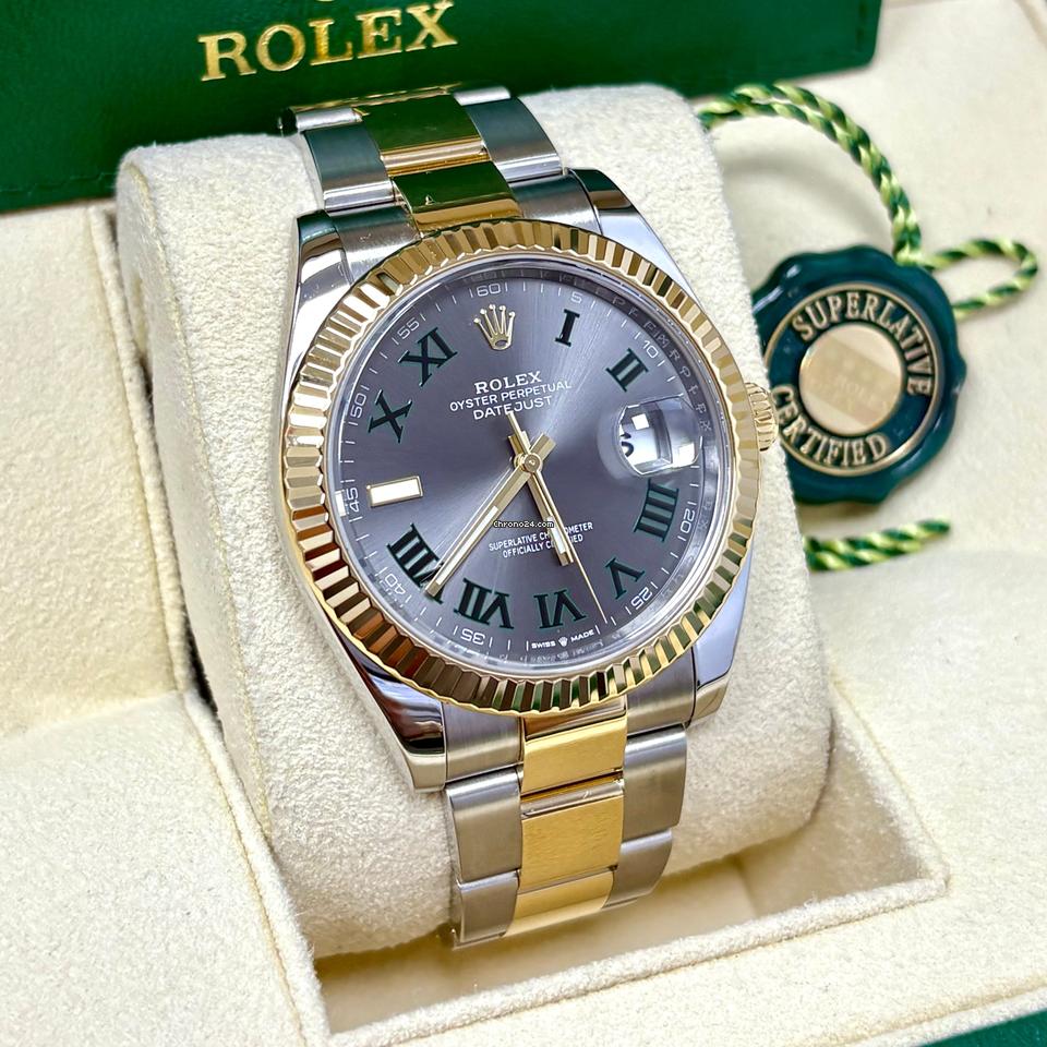 Rolex Datejust 41 126333 41MM Wimbledon Dial Two Tone + Box