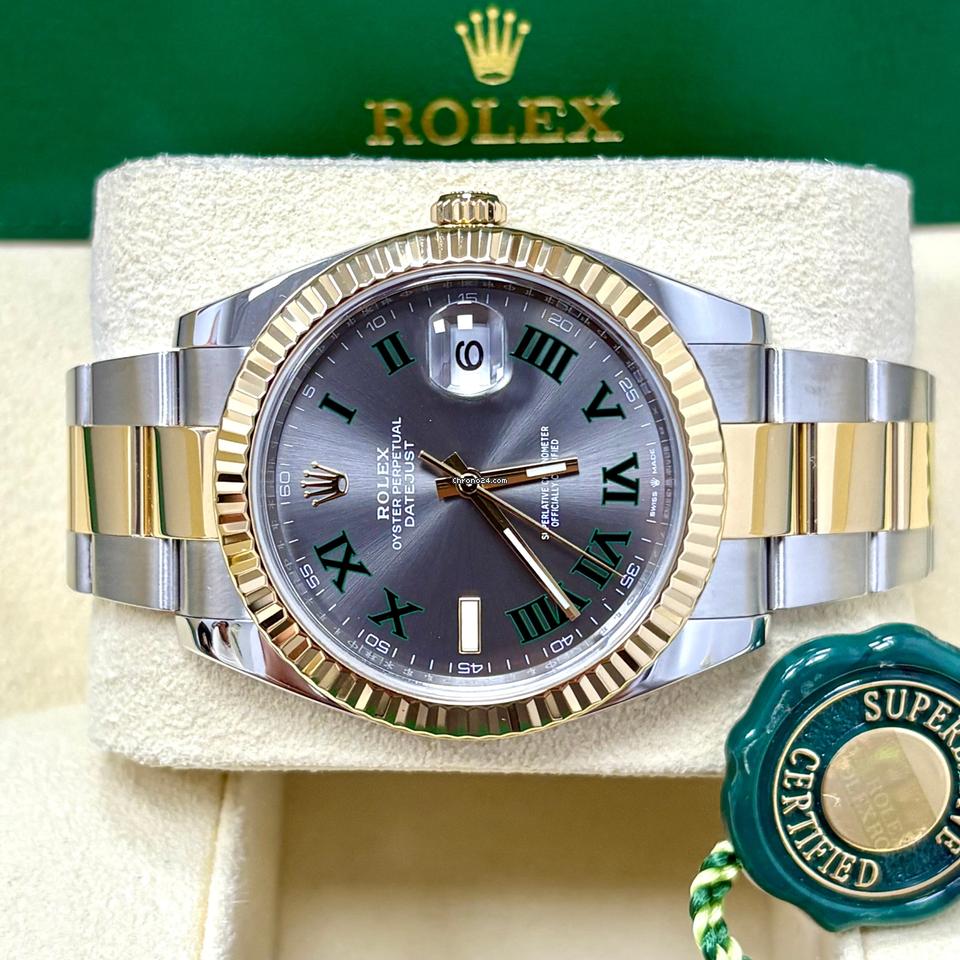 Rolex Datejust 41 126333 41MM Wimbledon Dial Two Tone + Box