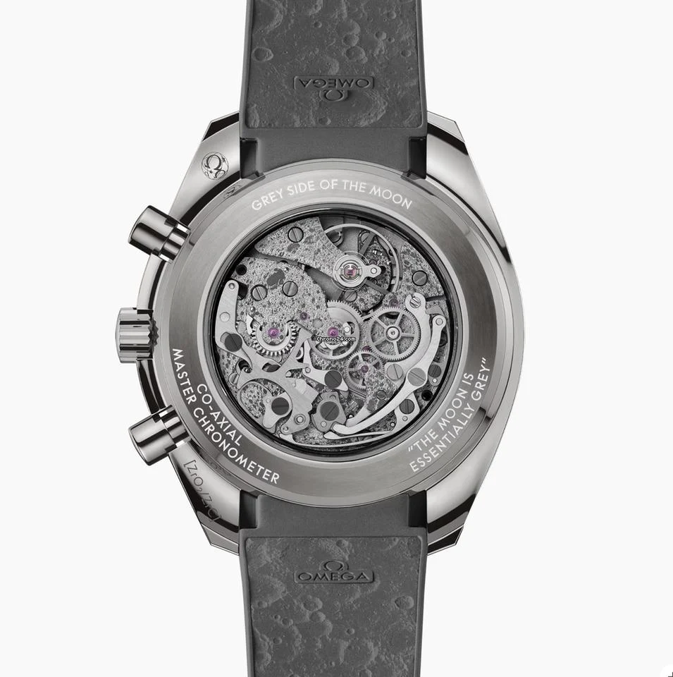 Omega NEW 2025 Dark Side Of The Moon Speedmaster Grey Skeleton Rubber 310.92.44.50.06.002