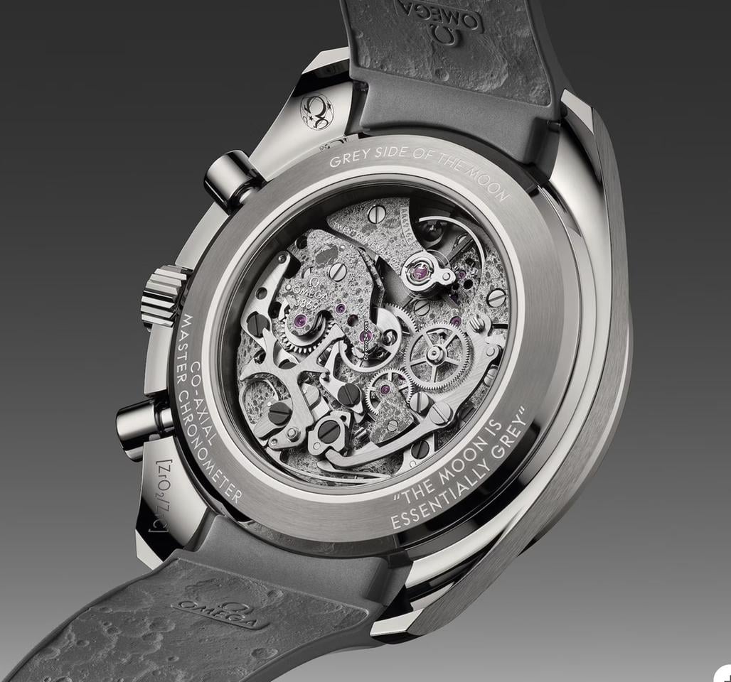 Omega NEW 2025 Dark Side Of The Moon Speedmaster Grey Skeleton Rubber 310.92.44.50.06.002