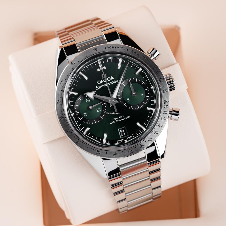 Omega NEW 2025 Speedmaster 57 Green Dial Chronograph 332.10.41.51.10.001