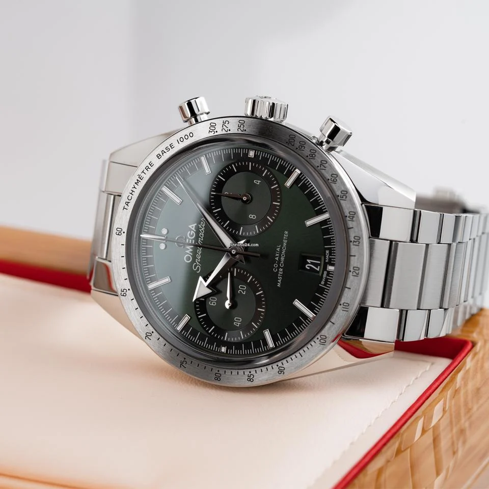 Omega NEW 2025 Speedmaster 57 Green Dial Chronograph 332.10.41.51.10.001 4 Omega NEW 2025 Speedmaster 57 Green Dial Chronograph 332.10.41.51.10.001
