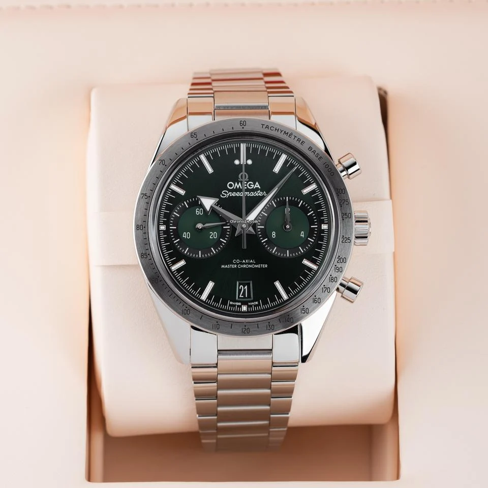 Omega NEW 2025 Speedmaster 57 Green Dial Chronograph 332.10.41.51.10.001 5 Omega NEW 2025 Speedmaster 57 Green Dial Chronograph 332.10.41.51.10.001