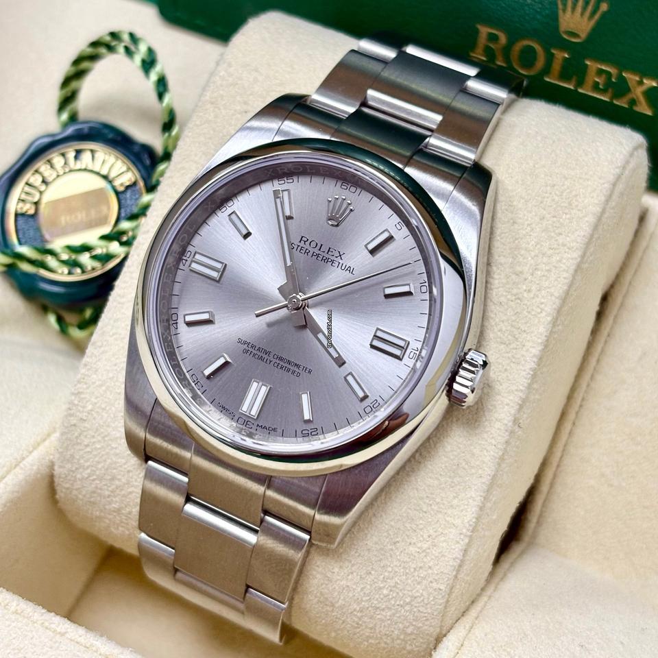 Rolex Oyster Perpetual 36 116000 Grey Dial Box + Papers