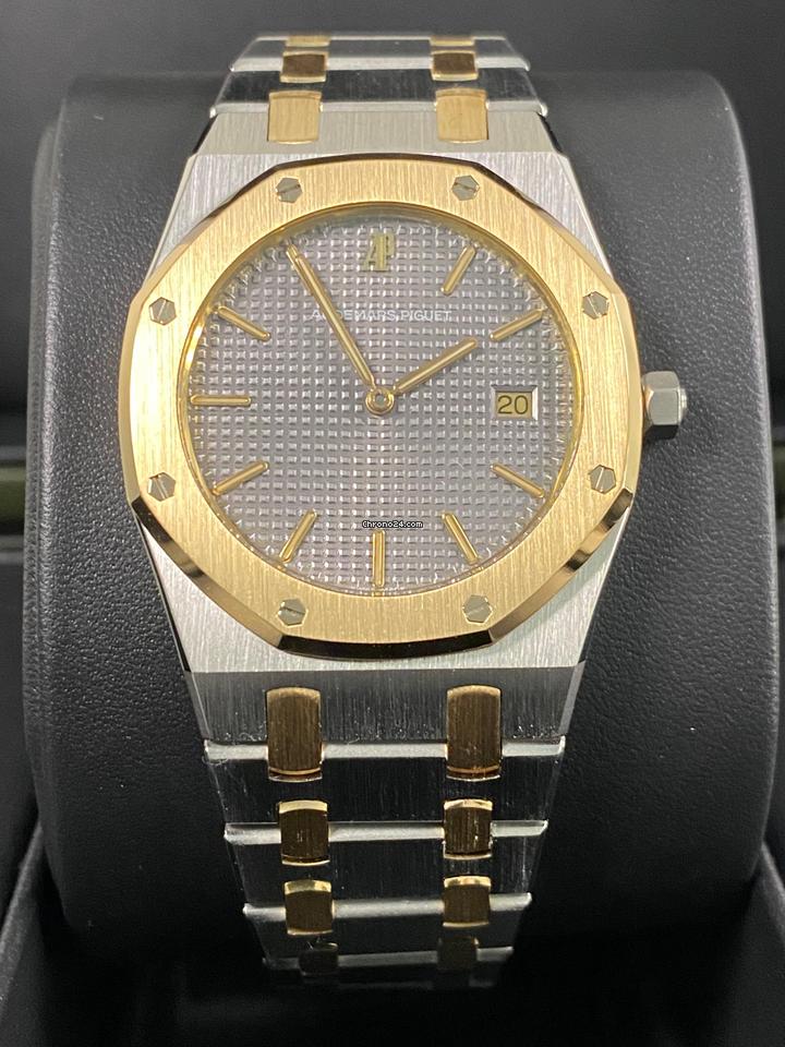 Audemars Piguet Like NEW Royal Oak 2-Tone Steel & Yellow Gold Grey Dial 56175SA
