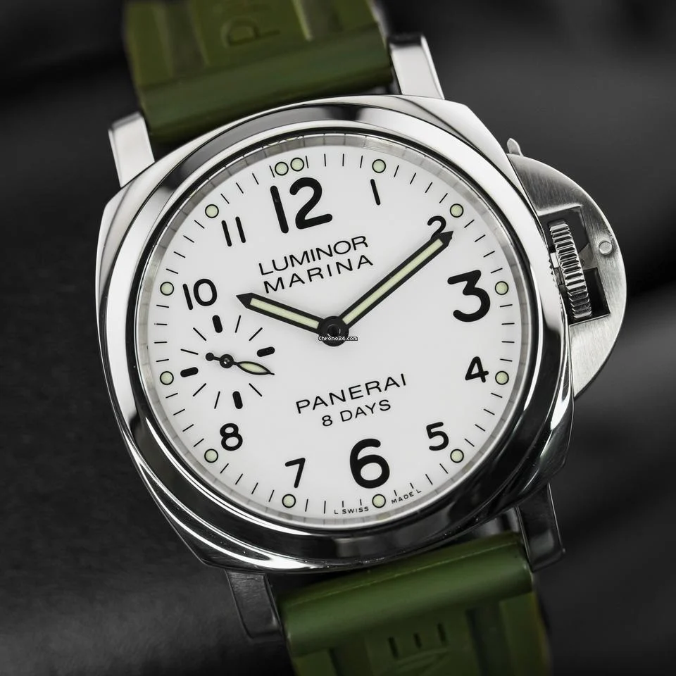 Panerai Pam 563 Luminor Marina 8 Days White Dial 00563 Complete Set with Box and Papers 00563