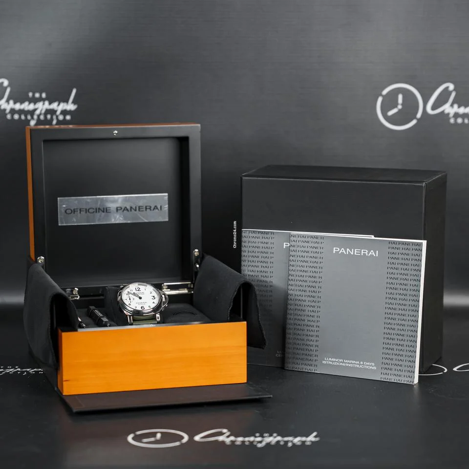 Panerai Pam 563 Luminor Marina 8 Days White Dial 00563 Complete Set with Box and Papers 00563