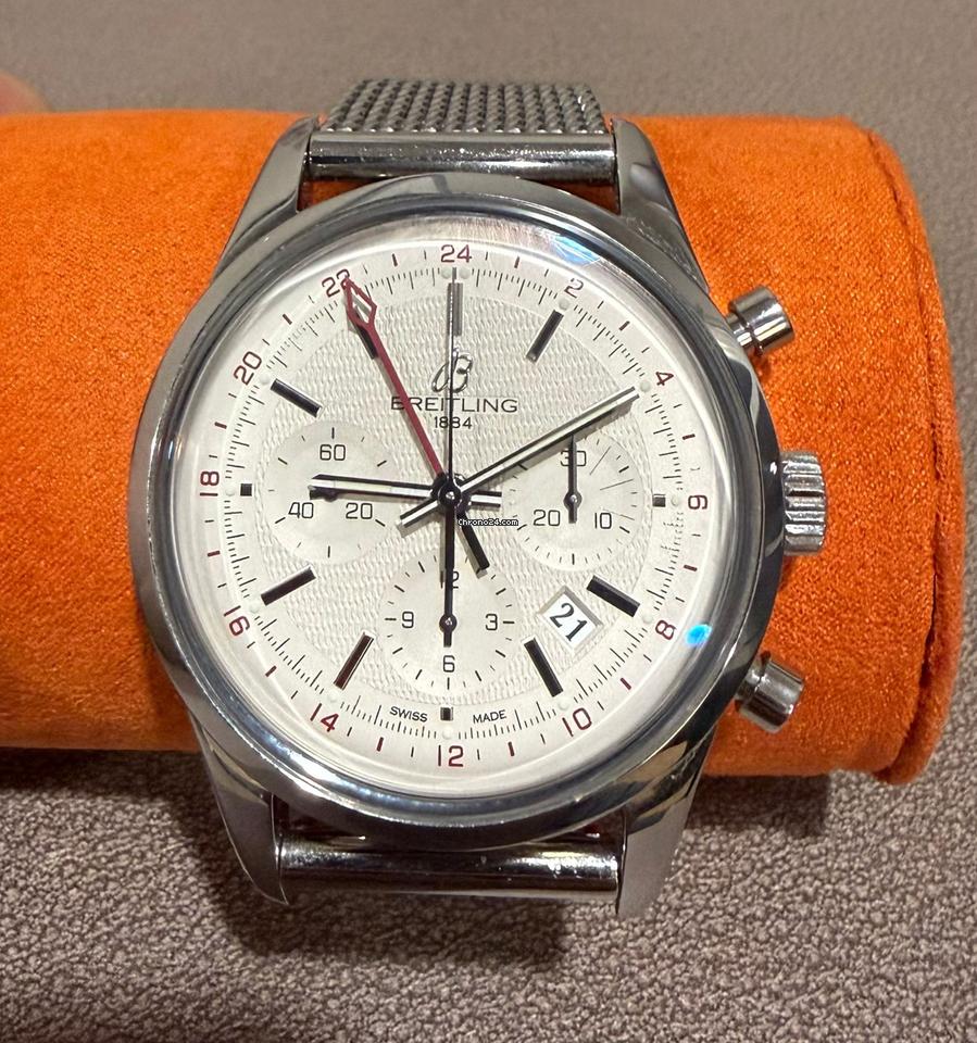 Breitling Transocean Chronograph Gmt Limited Edition Number XXXX/2000 Very Good Condition 10 Breitling Transocean Chronograph Gmt Limited Edition Number XXXX/2000 Very Good Condition