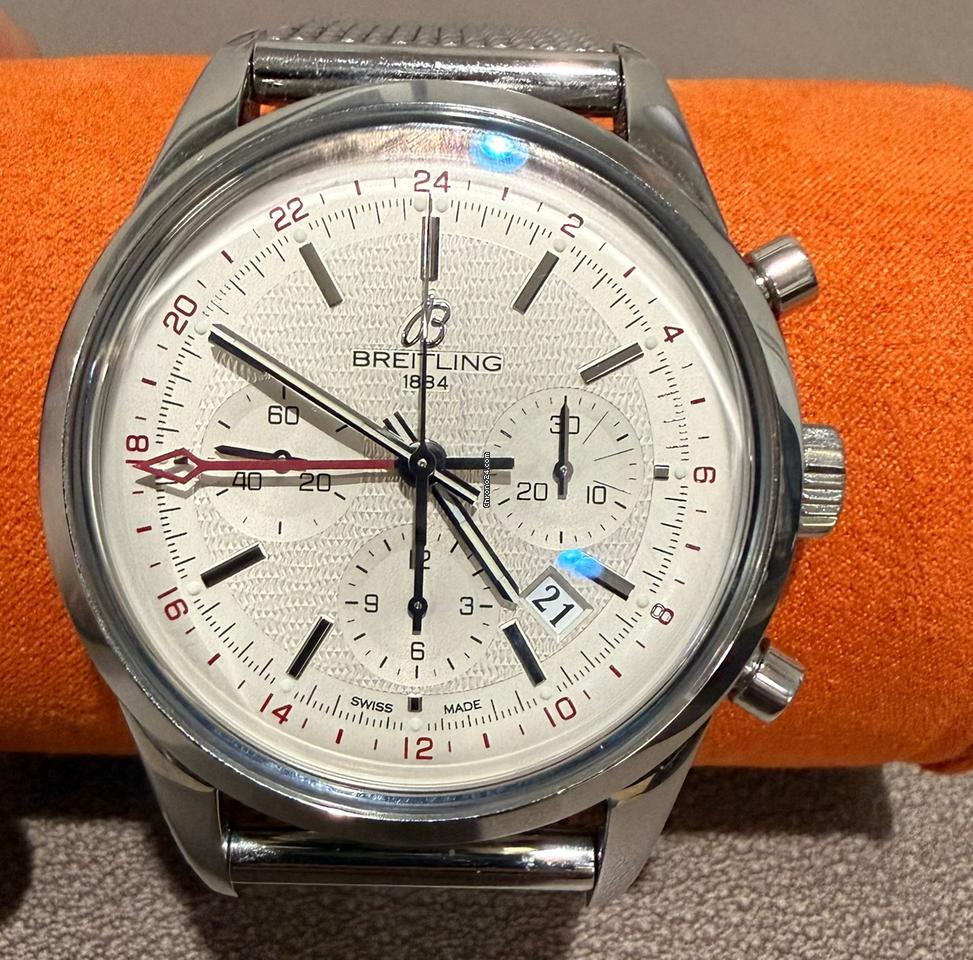 Breitling Transocean Chronograph Gmt Limited Edition Number XXXX/2000 Very Good Condition 9 Breitling Transocean Chronograph Gmt Limited Edition Number XXXX/2000 Very Good Condition