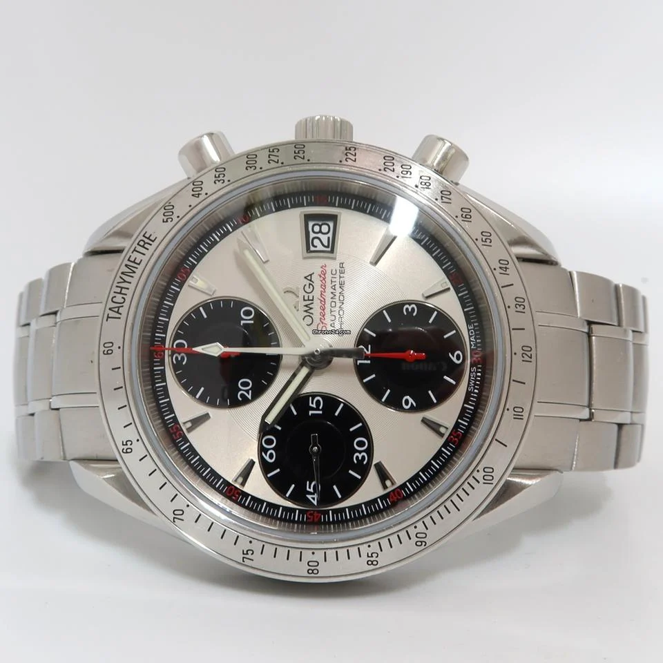 Omega Speedmaster Date Panda Silver Dial Chronograph Automatic 40MM 3211.31
