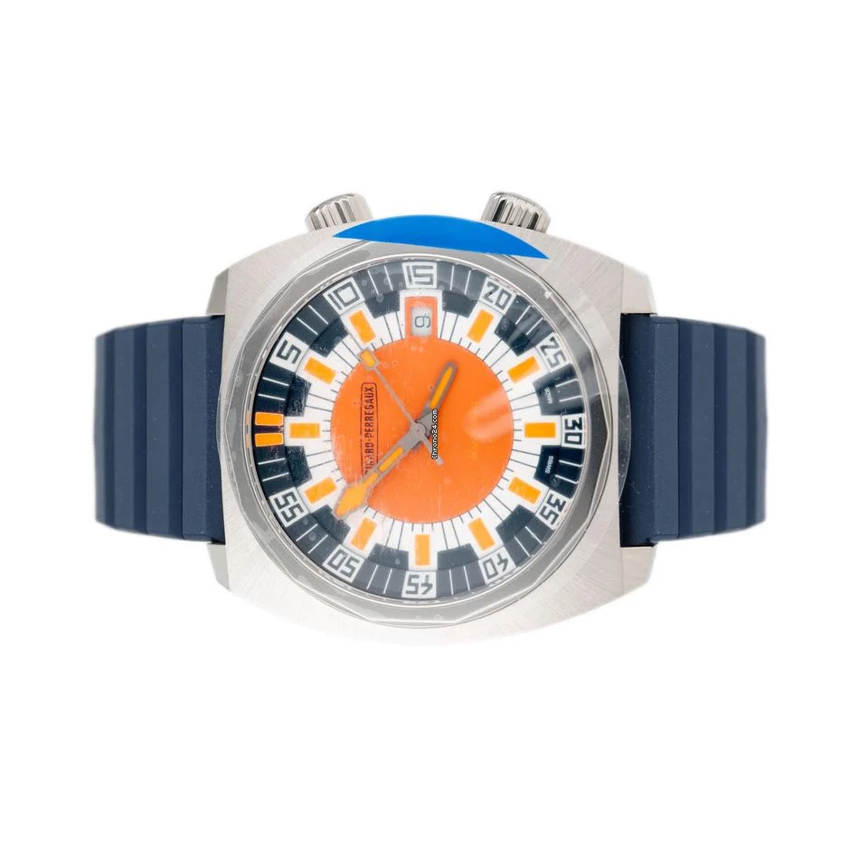 Girard Perregaux Deep Diver Bamford Limited Edition Titanium Orange Dial 40.3mm 39500-21-3266-6CX Full Set