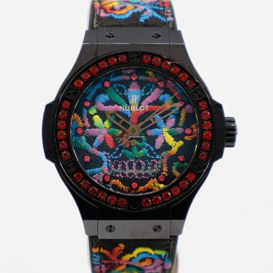 Hublot Big Bang Broderie Sugar Skull 41mm Black Ceramic 343.CS.6599.NR.1213 Automatic