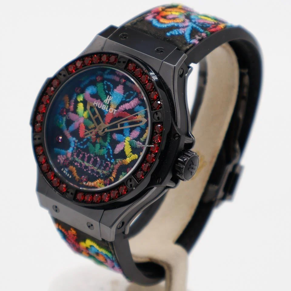 Hublot Big Bang Broderie Sugar Skull 41mm Black Ceramic 343.CS.6599.NR.1213 Automatic