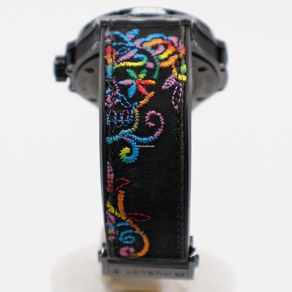 Hublot Big Bang Broderie Sugar Skull 41mm Black Ceramic 343.CS.6599.NR.1213 Automatic 3 Hublot Big Bang Broderie Sugar Skull 41mm Black Ceramic 343.CS.6599.NR.1213 Automatic