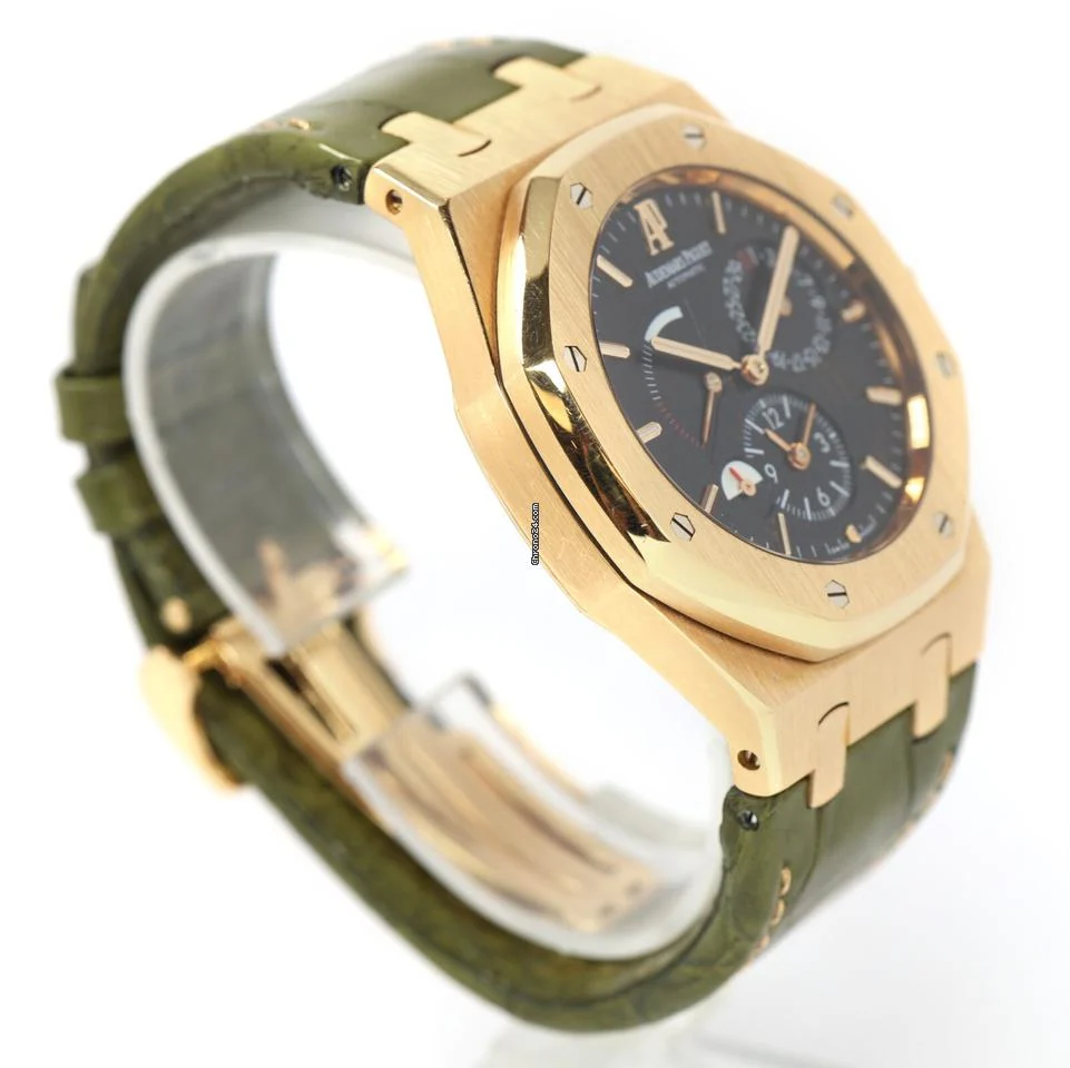 Audemars Piguet Royal Oak Dual Time 26120OR 39MM Black 18K Rose Gold DeployantRoyal Oak