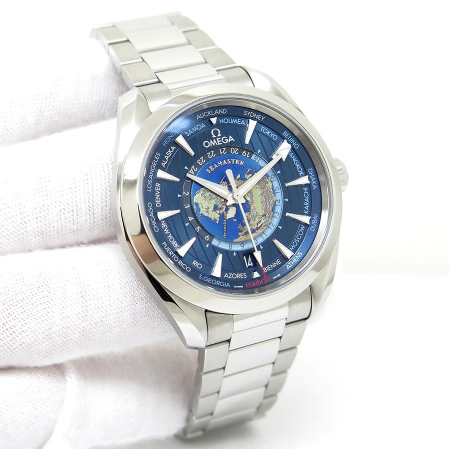 Omega Seamaster Aqua Terra Worldtimer GMT on Bracelet