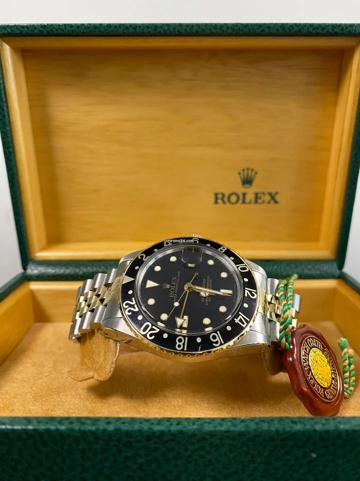 Rolex Very Good Condition 1985 GMT-Master 2-Tone Black Dial 16753 13 Rolex Very Good Condition 1985 GMT-Master 2-Tone Black Dial 16753