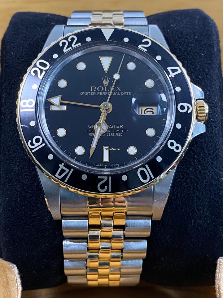 Rolex Very Good Condition 1985 GMT-Master 2-Tone Black Dial 16753