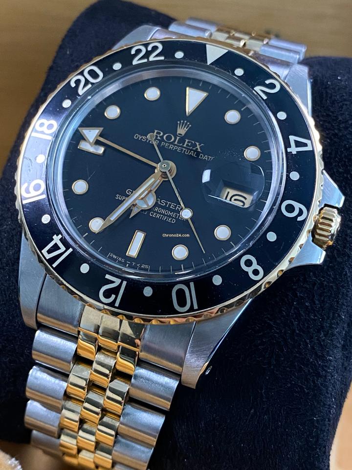 Rolex Very Good Condition 1985 GMT-Master 2-Tone Black Dial 16753 3 Rolex Very Good Condition 1985 GMT-Master 2-Tone Black Dial 16753