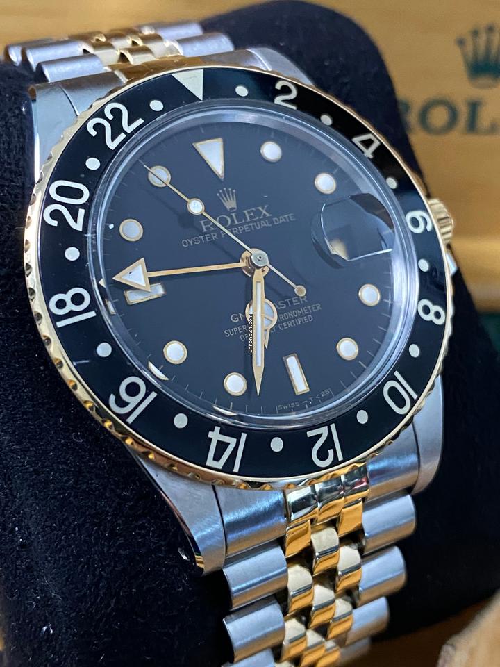 Rolex Very Good Condition 1985 GMT-Master 2-Tone Black Dial 16753 4 Rolex Very Good Condition 1985 GMT-Master 2-Tone Black Dial 16753