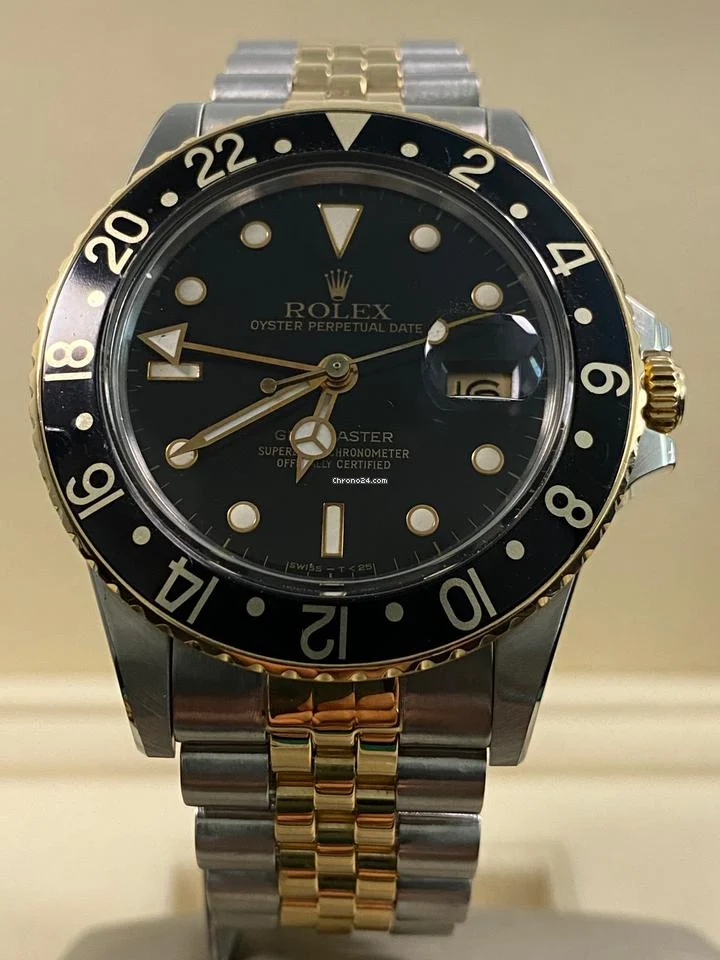 Rolex Very Good Condition 1985 GMT-Master 2-Tone Black Dial 16753 8 Rolex Very Good Condition 1985 GMT-Master 2-Tone Black Dial 16753