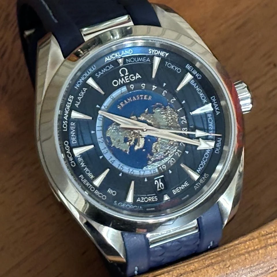 Omega Seamaster Aqua Terra Worldtimer Aqua Terra 150M 43mm 10 Omega Seamaster Aqua Terra Worldtimer Aqua Terra 150M 43mm