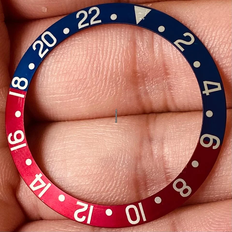 Rolex Pepsi Insert Fat Font Red Back For Gmt Master Model Ref 1675