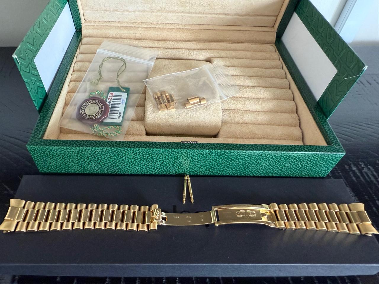 Rolex 118238 Presidential (Day-Date) Yellow Gold Bracelet 36\"
