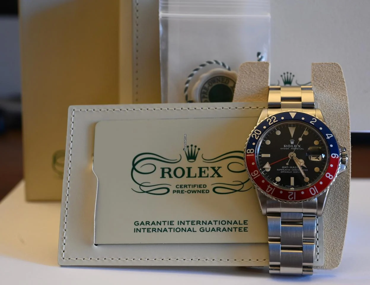 Rolex GMT-Master Full Rolex Certified Pre Owned set and active warranty