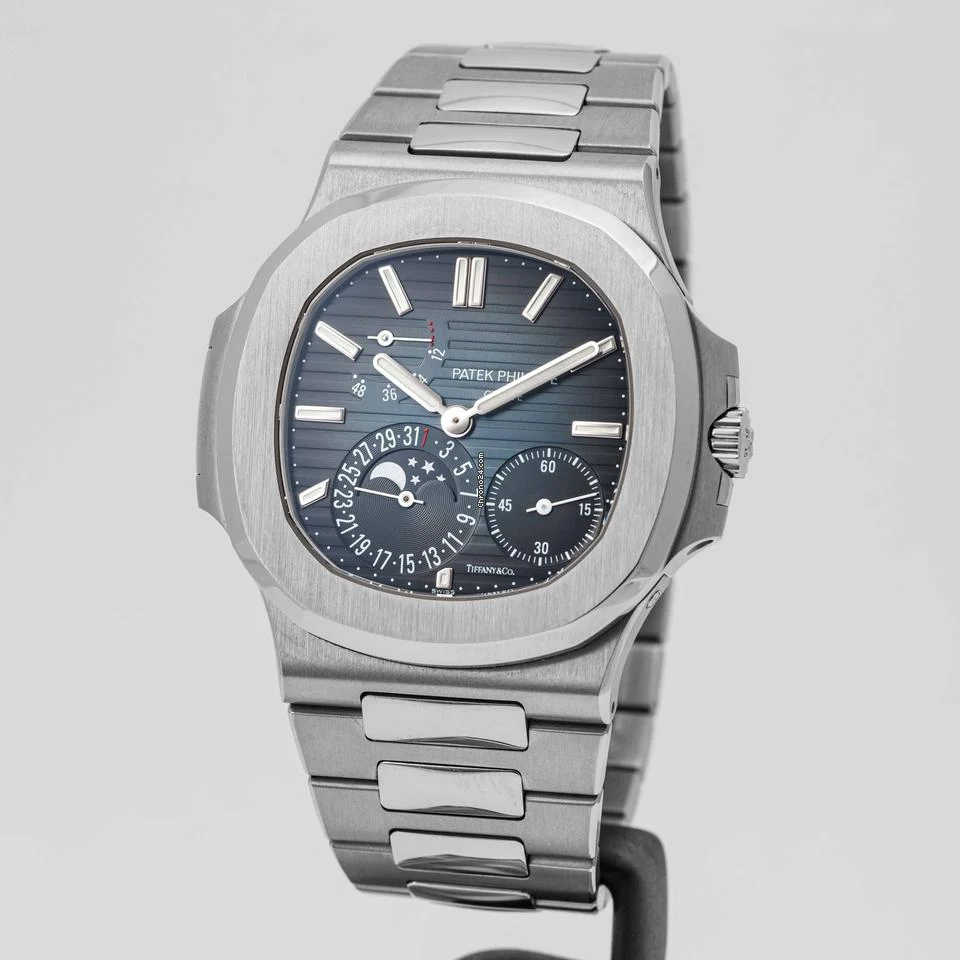 Patek Philippe Nautilus \"Tiffany & Co.\" Moon Phase Stainless Steel 40mm (5712/1A-001) - RARE, B&P 2018