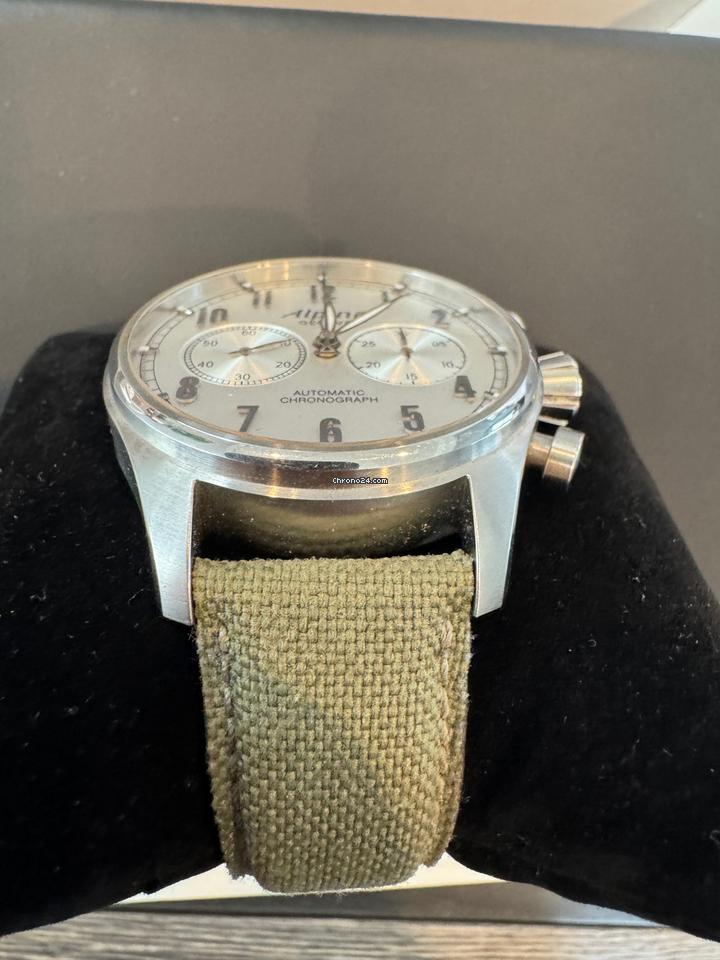 Alpina Chronograph Startimer Aviation With tags, box and original stainless steel bracelet 4 Alpina Chronograph Startimer Aviation With tags, box and original stainless steel bracelet