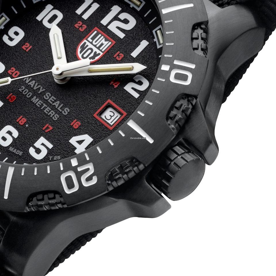 Luminox XS.4231.SET Navy Seal Military Dive Black Steel 45 mm Quartz Men's Watch